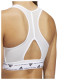 Adidas Γυναικείο μπουστάκι Powerreact Training Medium-Support 3-Stripes